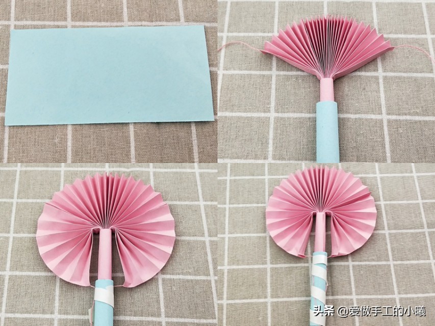 做一个凉快又简单的小扇子,小手工制作夏天小扇子教程