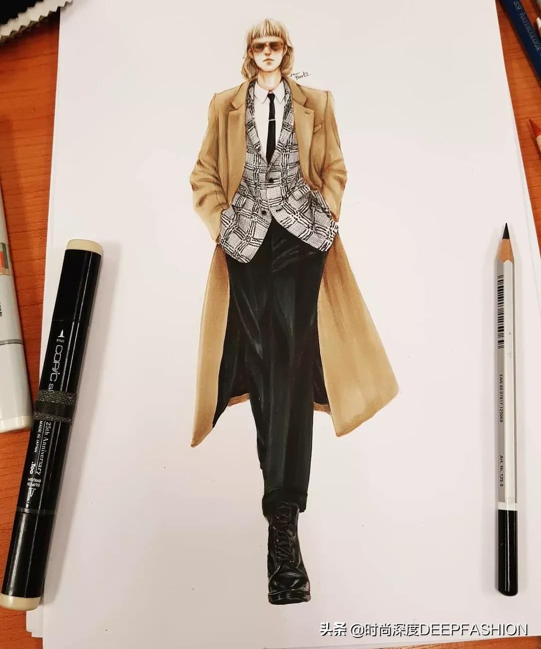 服装设计图三张,服装设计系列效果图