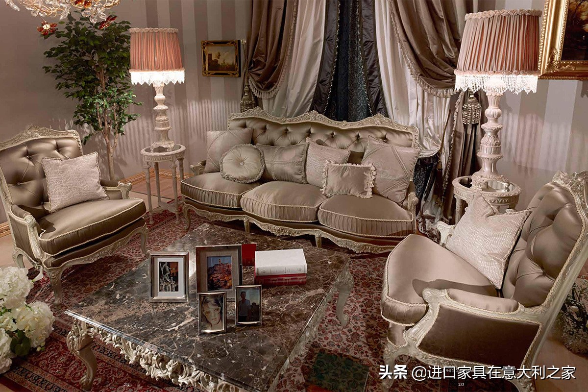 欧式奢华布艺沙发,欧式风格真皮沙发效果图