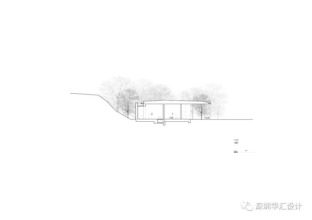 深圳莲花山公园展示中心——糅合自然与陈列的墙/深圳华汇设计