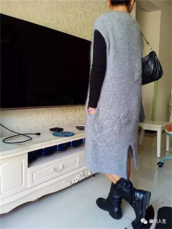 绞花领子棒针图解,棒针绞花背心教程