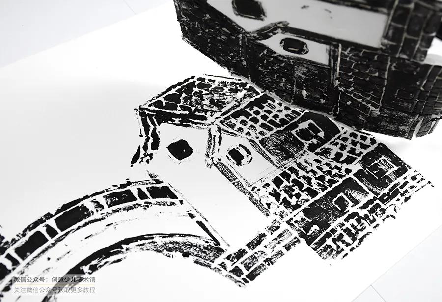 吹塑版画风景画儿童,吹塑版画教程新手入门10-12岁