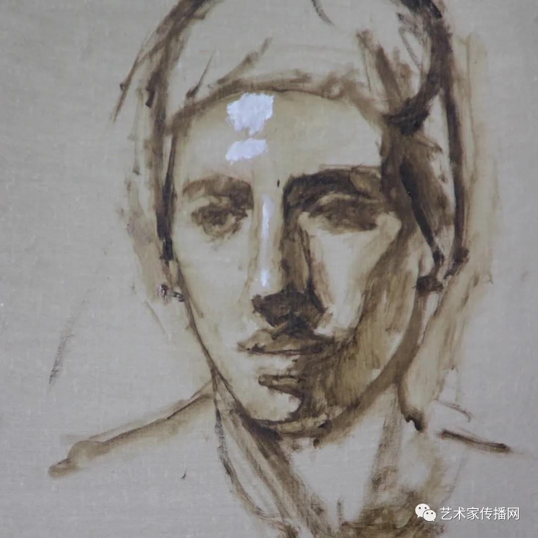 美国写实油画大师作品欣赏,写实油画中国女肖像脸部调色技巧