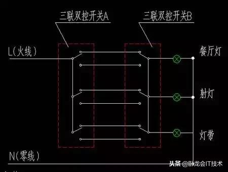 双控开关不接火线会怎样,双控三控接线方法