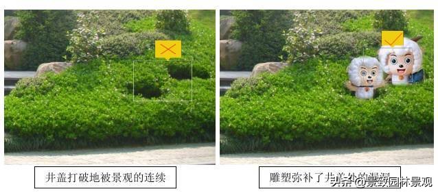 小区井盖景观美化,小区路面美化创意