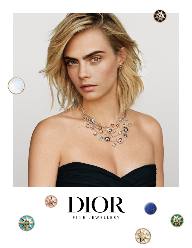 CARADELEVINGNE出镜全新迪奥JOAILLERIE高级珠宝系列广告大片