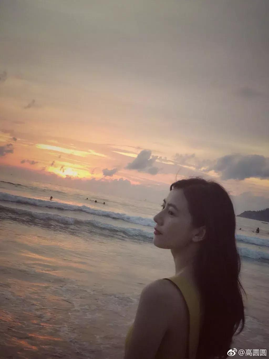 高圆圆产后首晒照身材恢复超好,高圆圆产后首次晒照