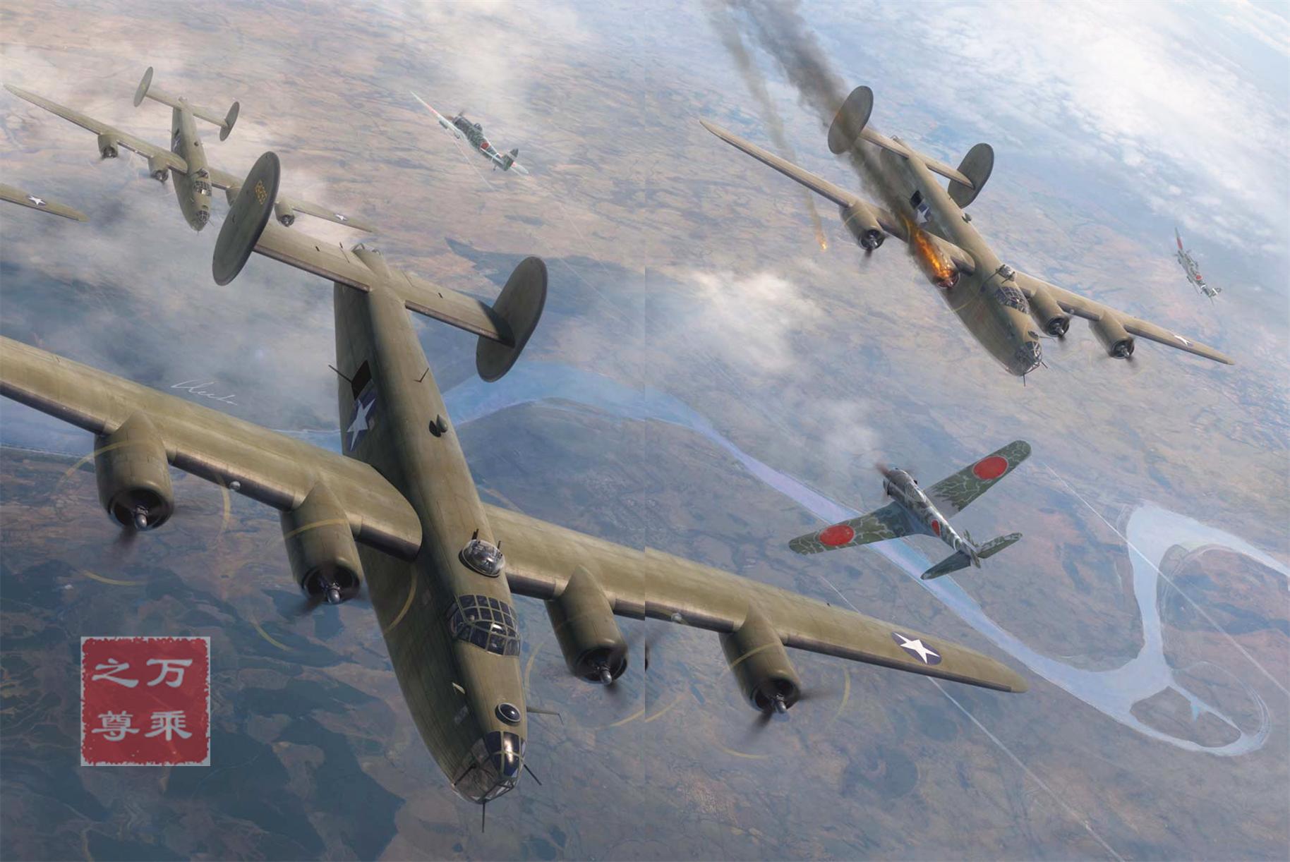 战场冤家，B-24轰炸机和Ki-43战斗机全方位对比