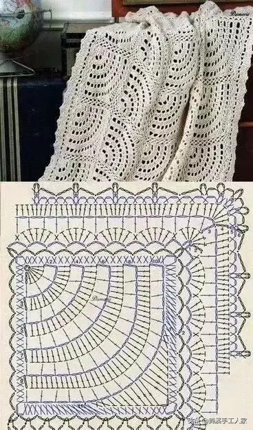 剩下的毛线钩织的小毛毯视频,毛线钩针编织斜纹彩虹毯子