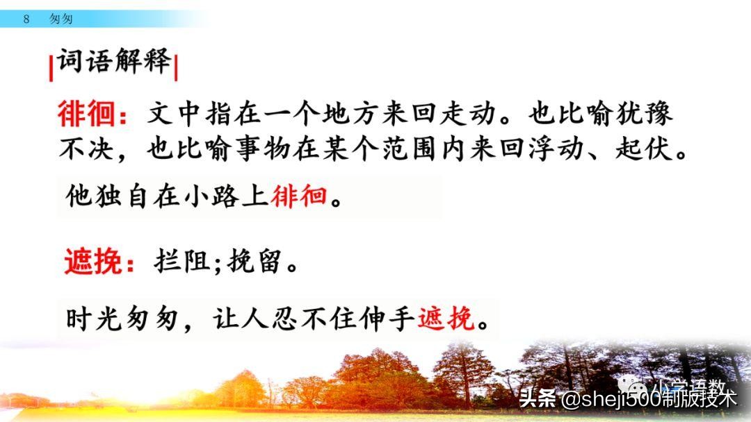 六年级下册语文书8课匆匆的预习,部编版六年级下第八课匆匆讲解
