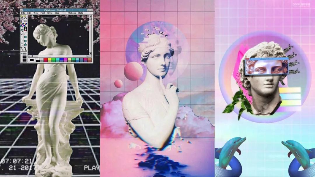 创意蒸汽波设计图,蒸汽波素材大全