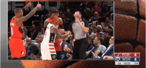 裁判驱离小托马斯,小托马斯被犯规