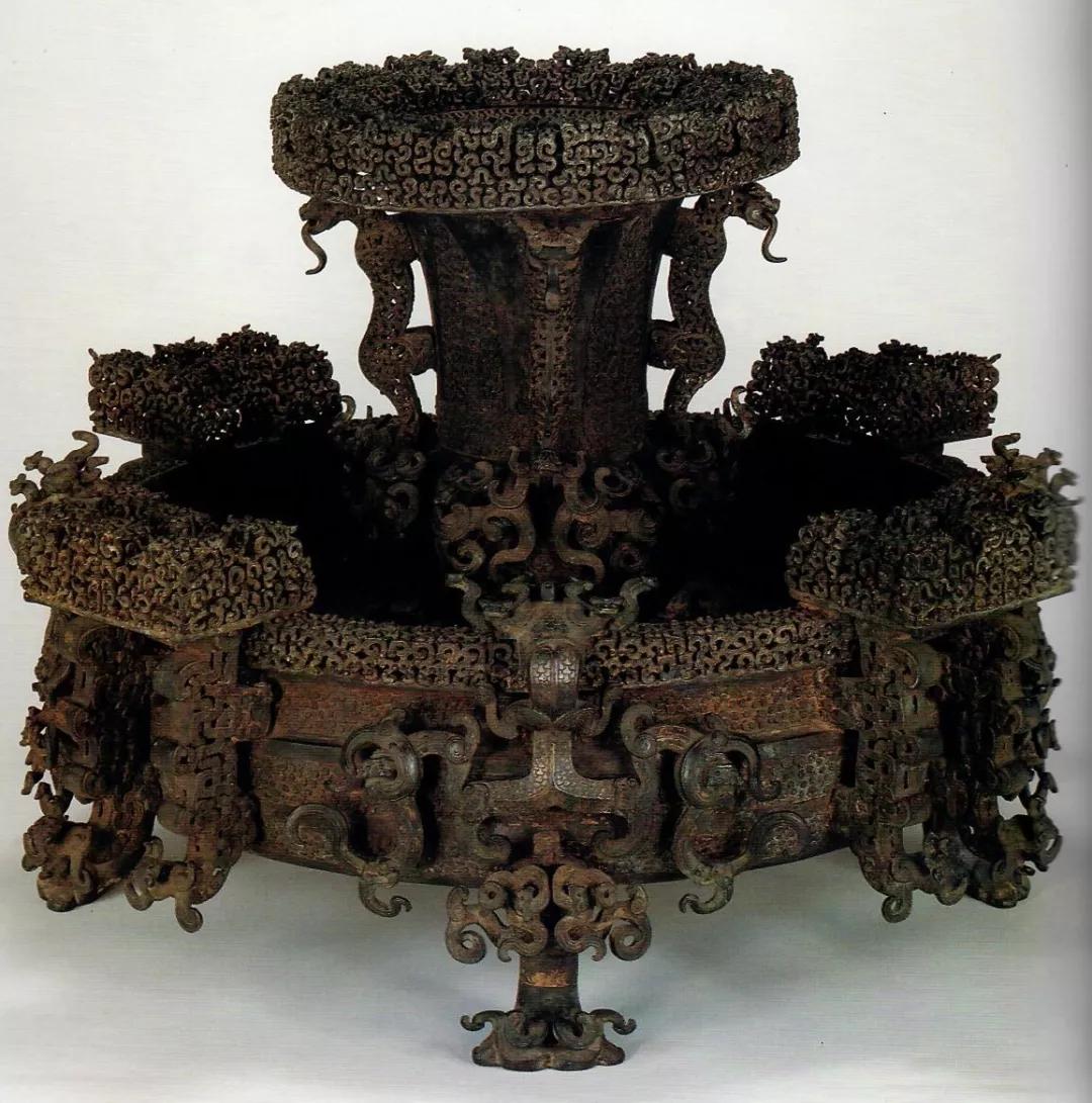 蟠螭纹青铜镜高清,稀见清代四部辑刊影印版