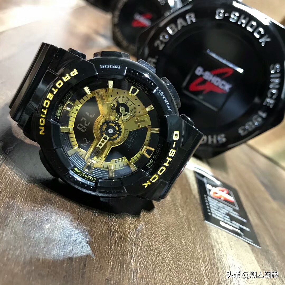 卡西欧g-shock黑金表ga110,卡西欧gshockga110透明