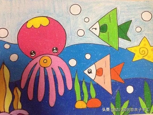 上百张幼儿园创意儿童画,儿童绘画创意3-6岁童年童画