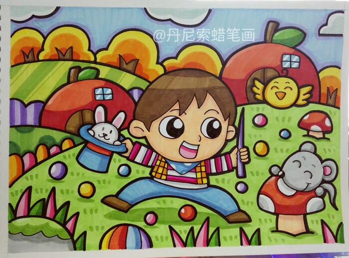 8-12岁儿童绘画范画,简单又好画的儿童画大全