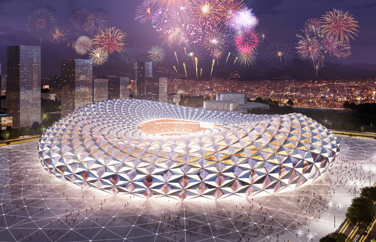 广州恒大足球场建筑设计效果图,恒大新足球场亮相究竟有多惊艳