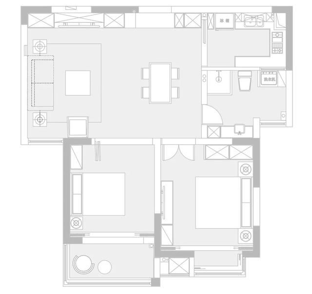 大横厅怎么设计,不大不小的横厅设计