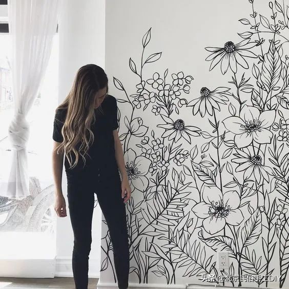 好看好画的墙绘,适合自己动手画墙绘的图片