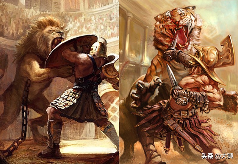 古罗马的角斗士,罗马角斗场大战