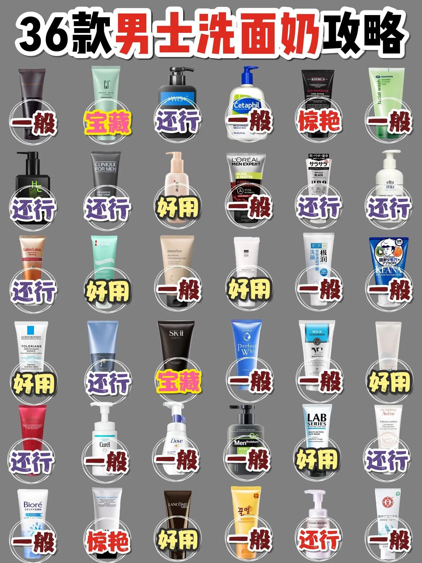 科颜氏男士洗面奶推荐,男士去螨虫最佳洗面奶