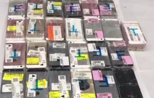 一旅客绑藏50台苹果手机入境被查,一旅客从美国携带五斤苹果进境