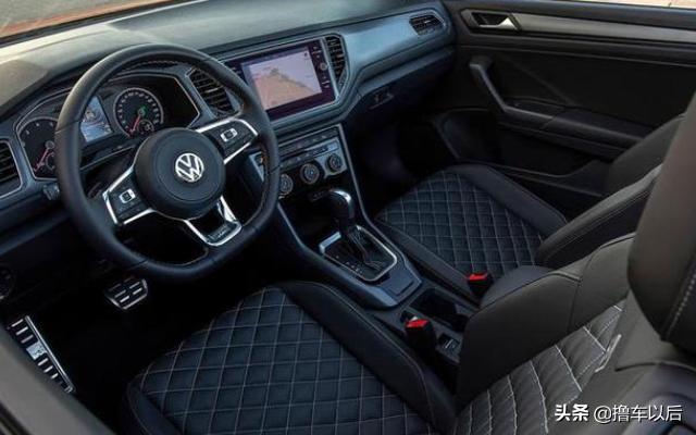 进口黑色大众探歌敞篷版,全新车型探歌