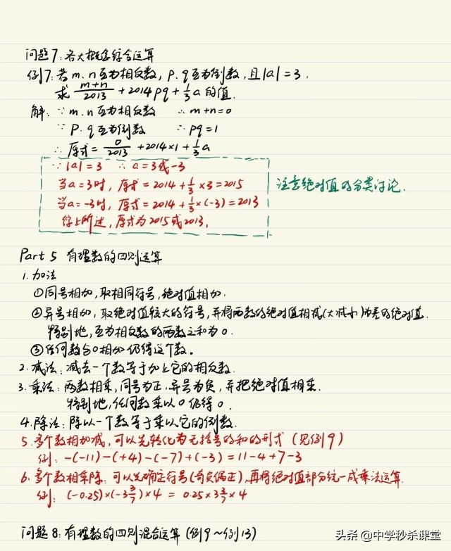 小升初数学练习有理数加减7题,小升初数学有理数混合运算