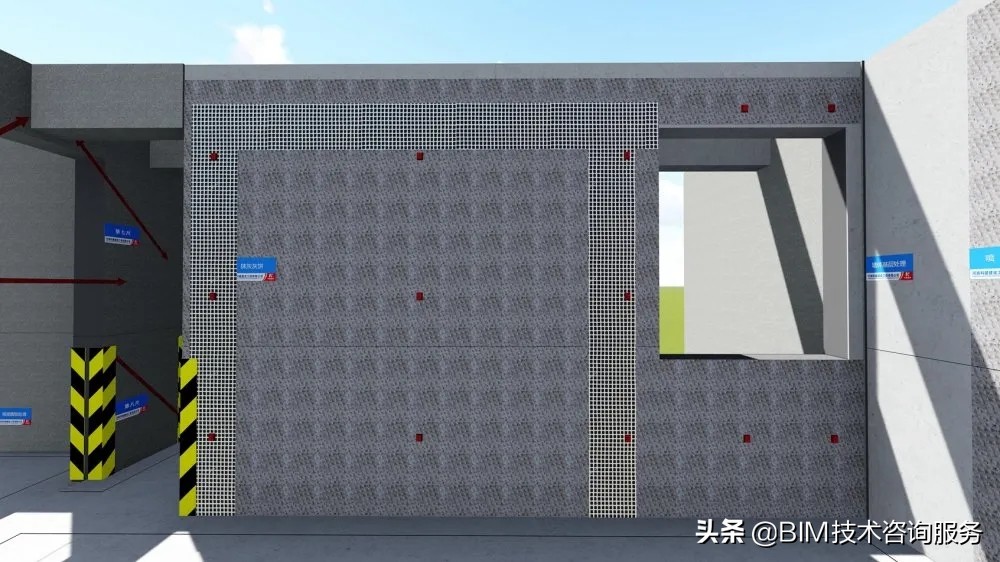 bim建筑样板和结构样板建立,施工方案bim模型配图