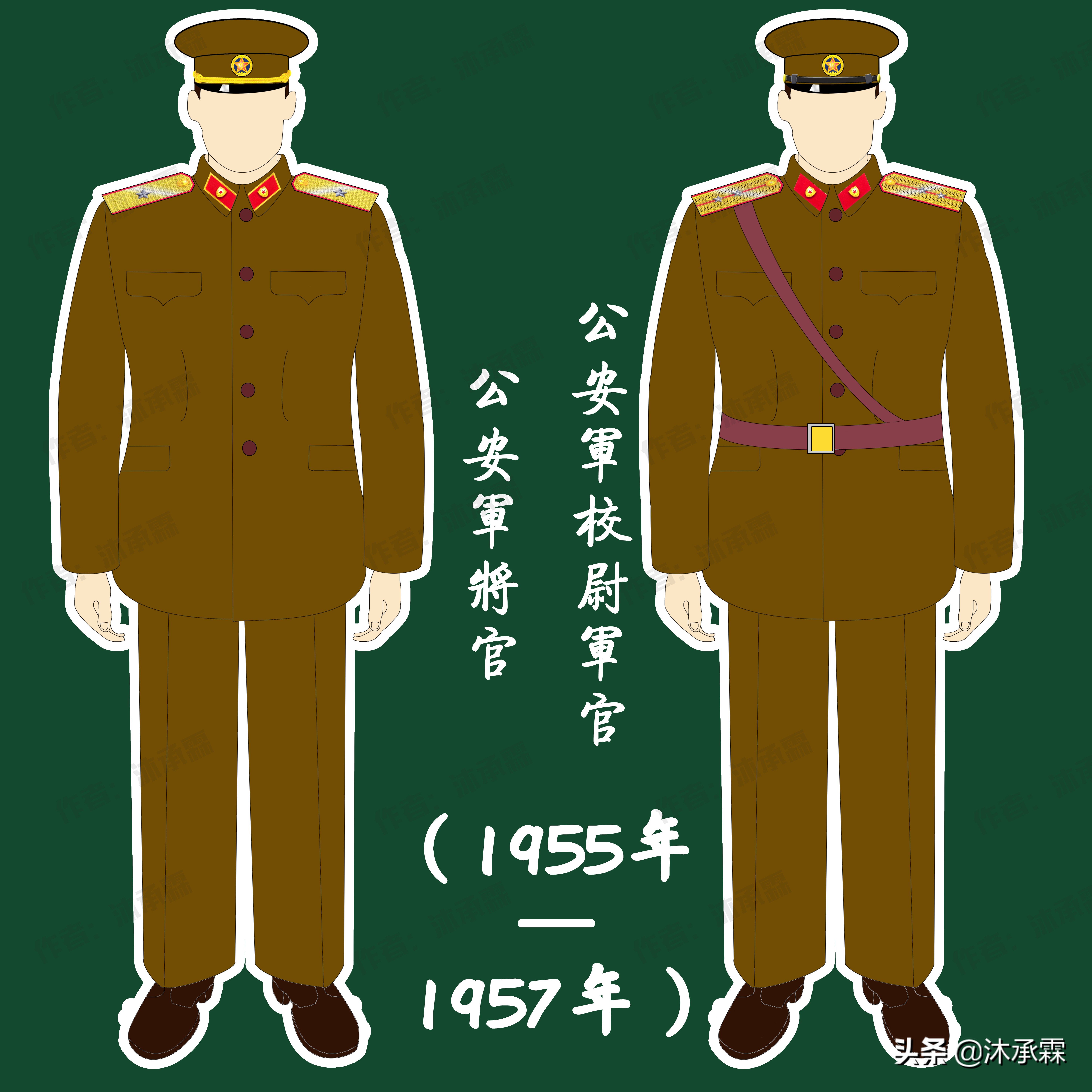 我国警察服装变迁图,中国人民武装警察部队军服变迁史