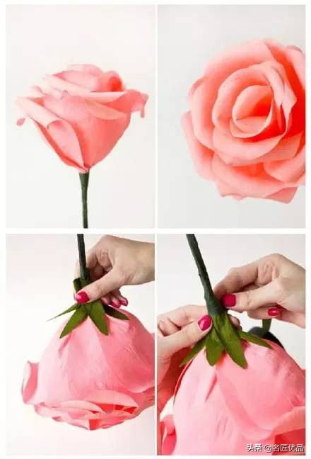 折纸大全玫瑰花简单步骤,折纸玫瑰花最简单最好看的做法