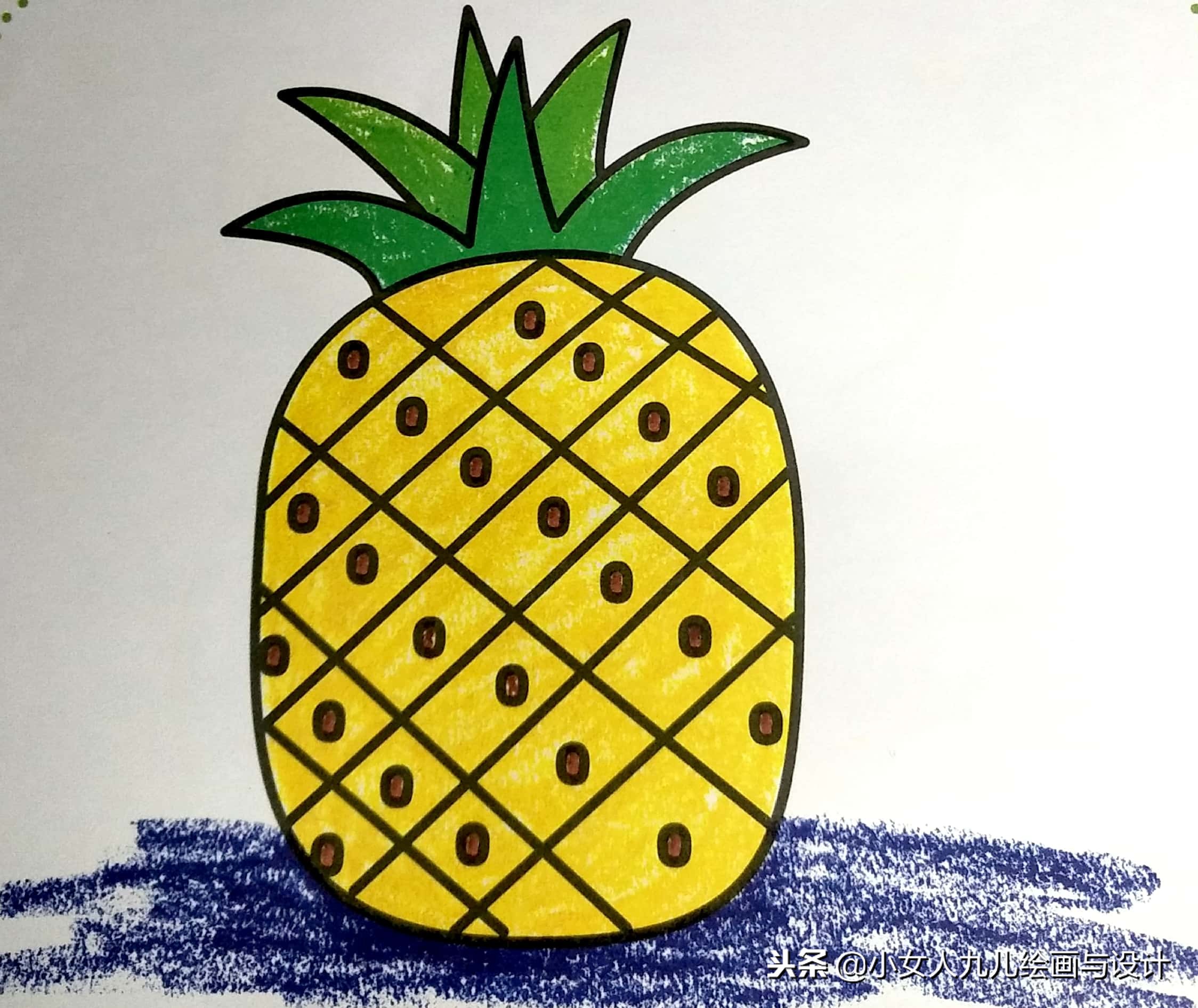 彩色铅笔简笔画人物少女,7-10岁儿童简笔画简单又漂亮