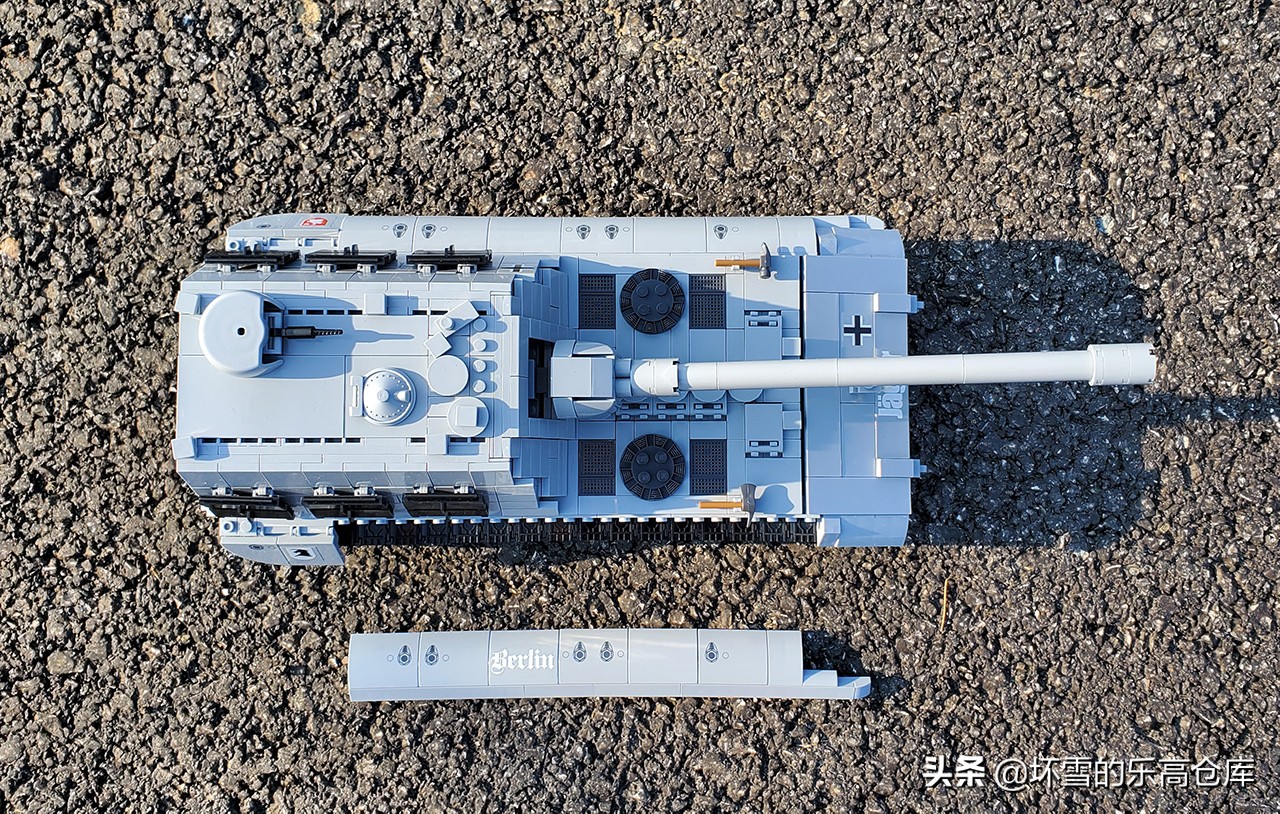 全冠积木斯图亚坦克测评,德国e100坦克积木