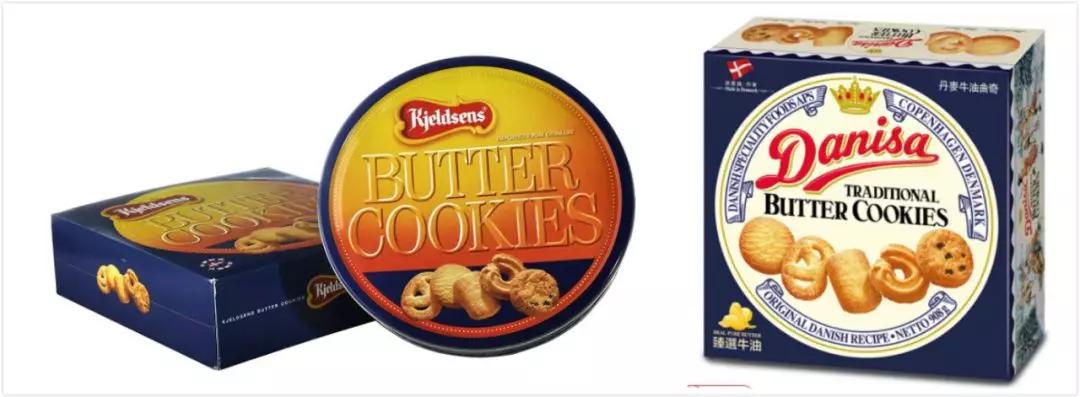 丹麦曲奇盒装72g饼干多少钱一盒,丹麦曲奇大小对比