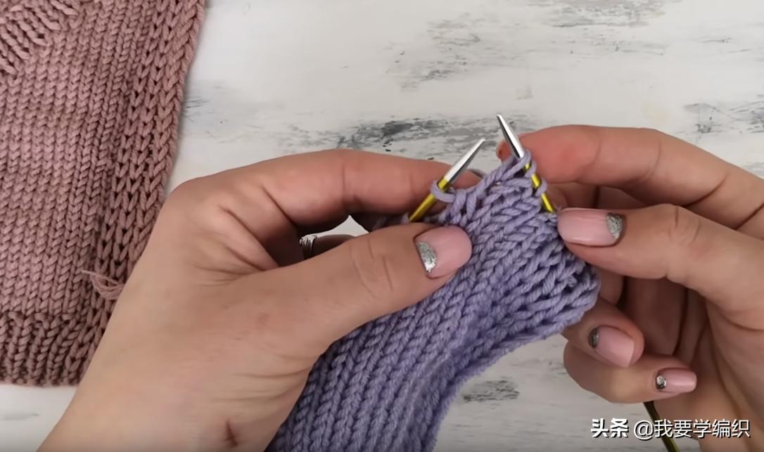 从下往上织暗口袋怎样编织,织口袋的教程