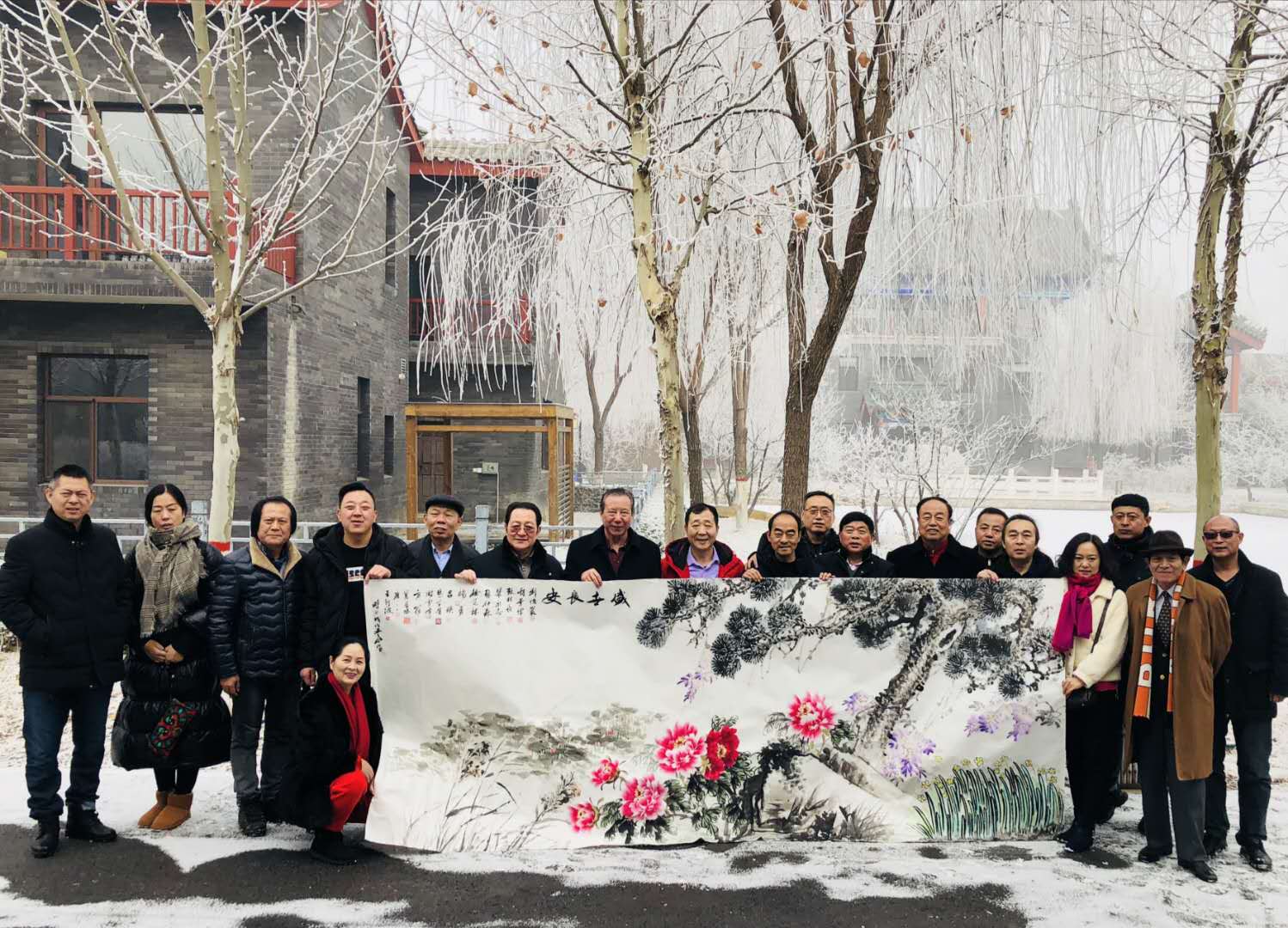 第0224篇，雄安新区诗情画意雾凇村，憧憬未来丹青水墨龙乡人