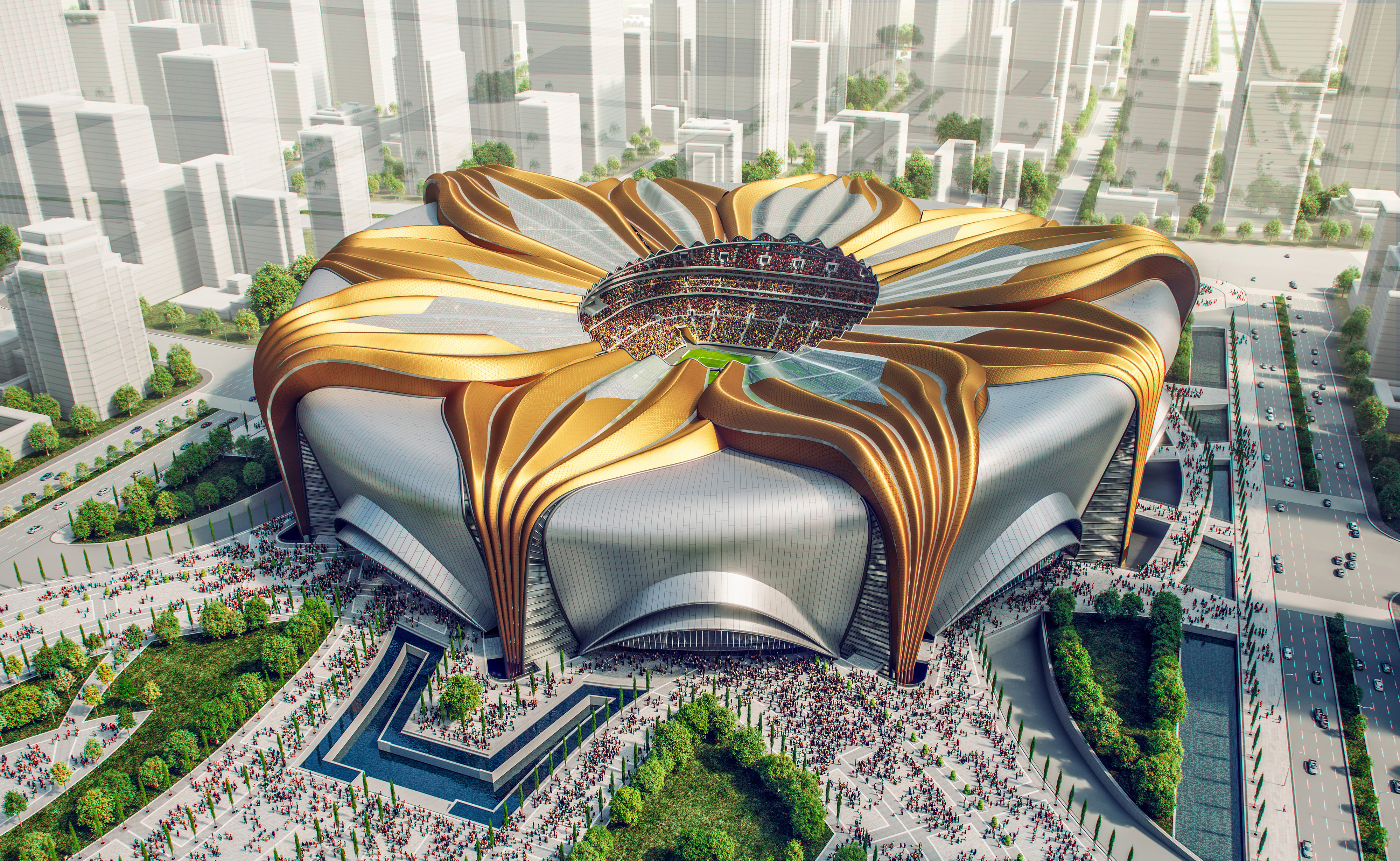 广州恒大球场设计方案正式出炉,恒大打造最顶级球场