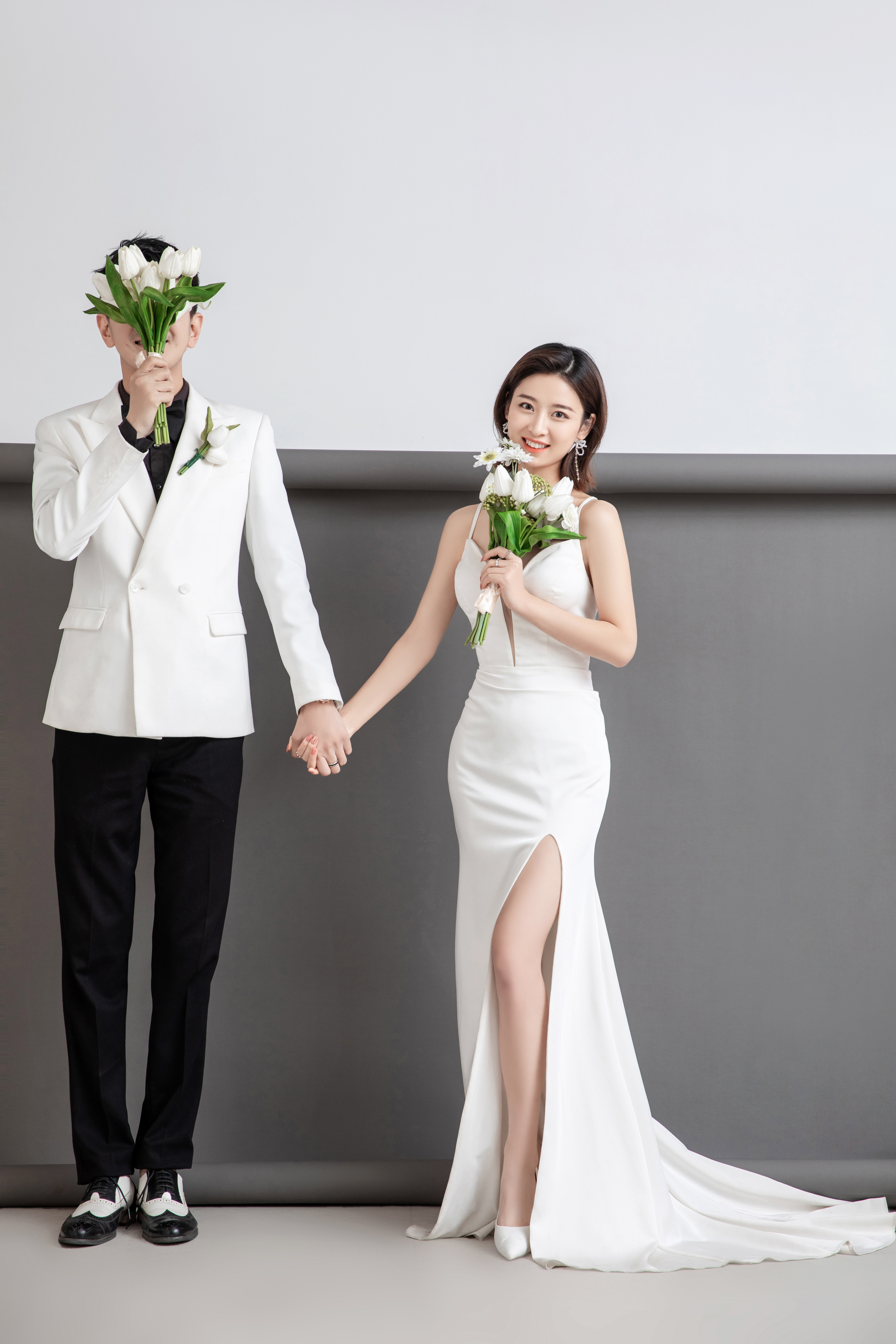 分享几组婚纱照风格,这样极简的韩式婚纱照你喜欢吗