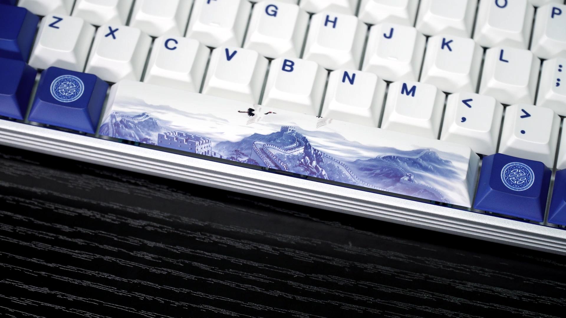 国潮遇上科技，DIY键盘乐趣满满，睿匠青花瓷机械键盘开箱