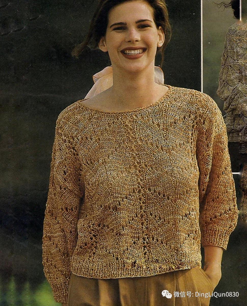针织套头衫花样,针织作品30款时尚流行的套头衫