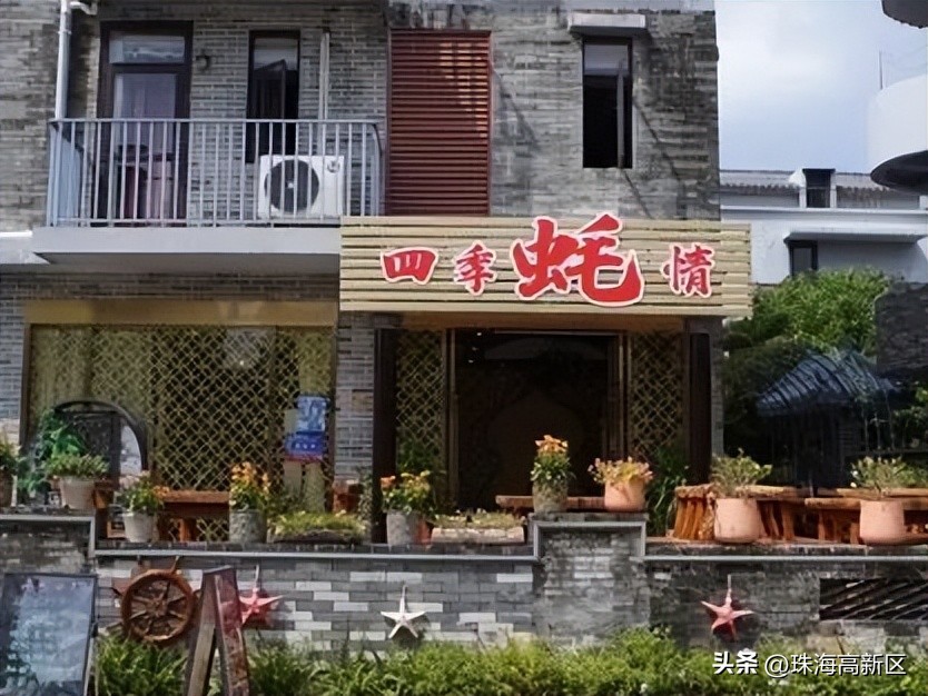 古色古香的明清风格的美食古街,古街古巷古村落风景到此一游