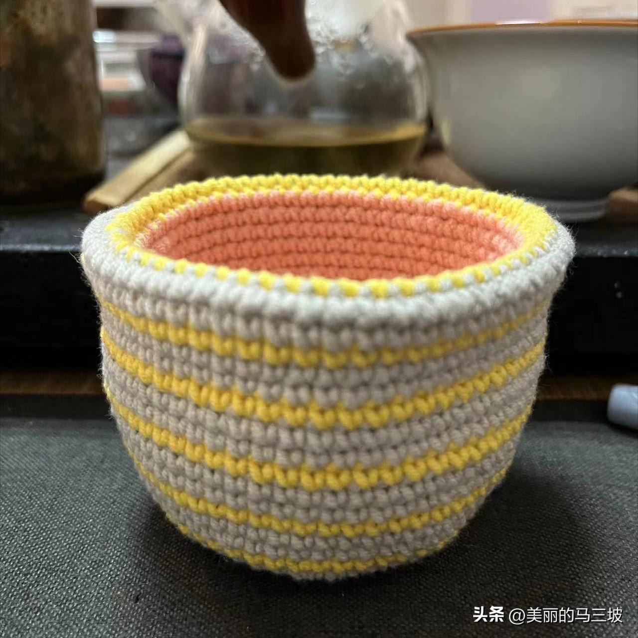 灯笼鱼钥匙包钩织教程,小老虎灯笼钩织教程