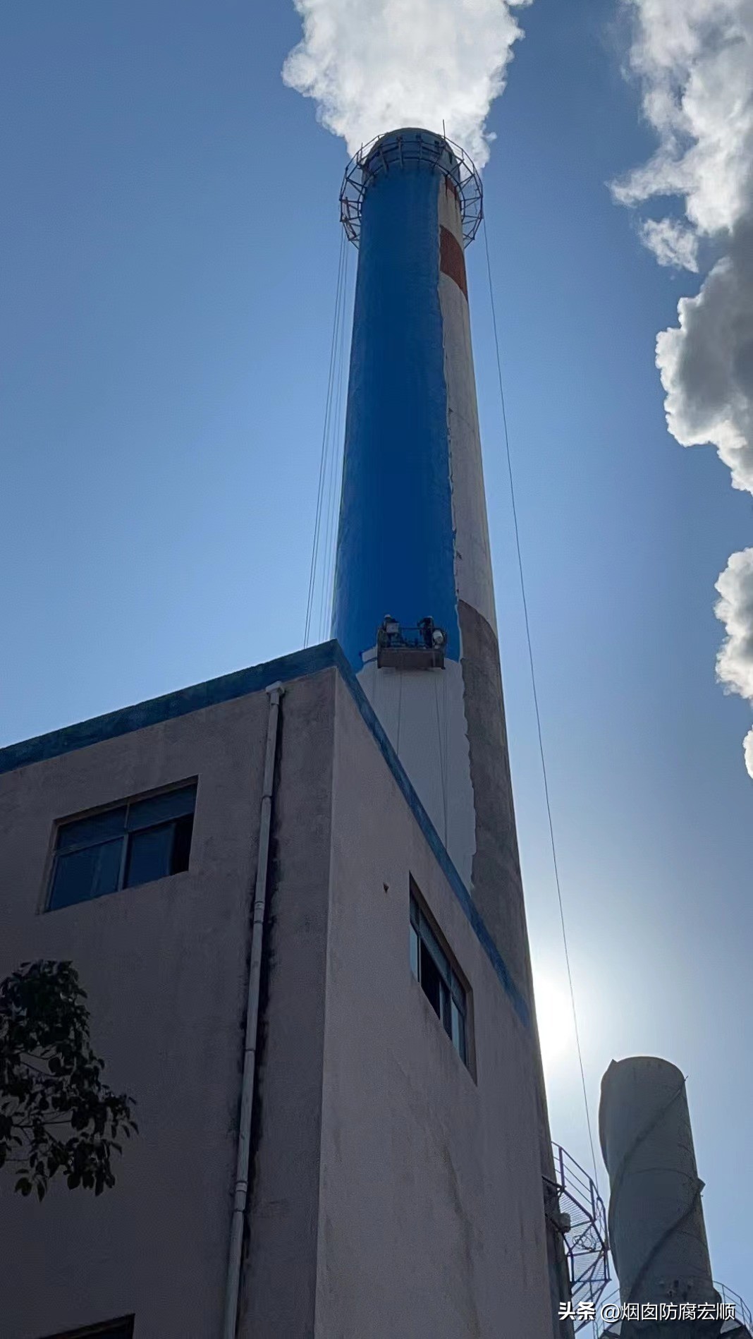 烟囱水塔防腐美化施工,烟囱水塔美化亮化