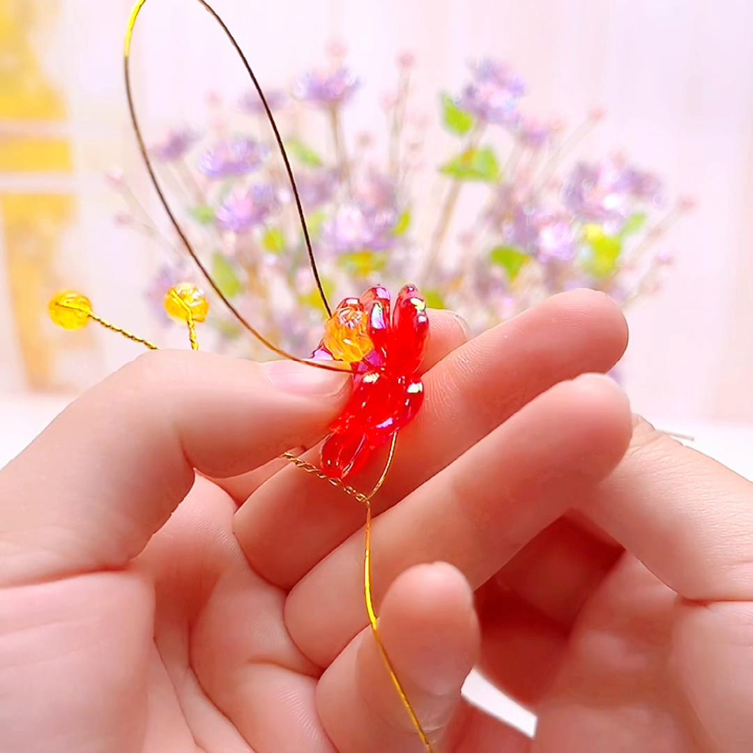 水晶玫瑰花教程单支,水晶玫瑰花教程塑料瓶