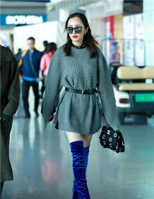 长过膝靴怎么搭配大粗腿,长筒过膝靴搭配什么裤子好看