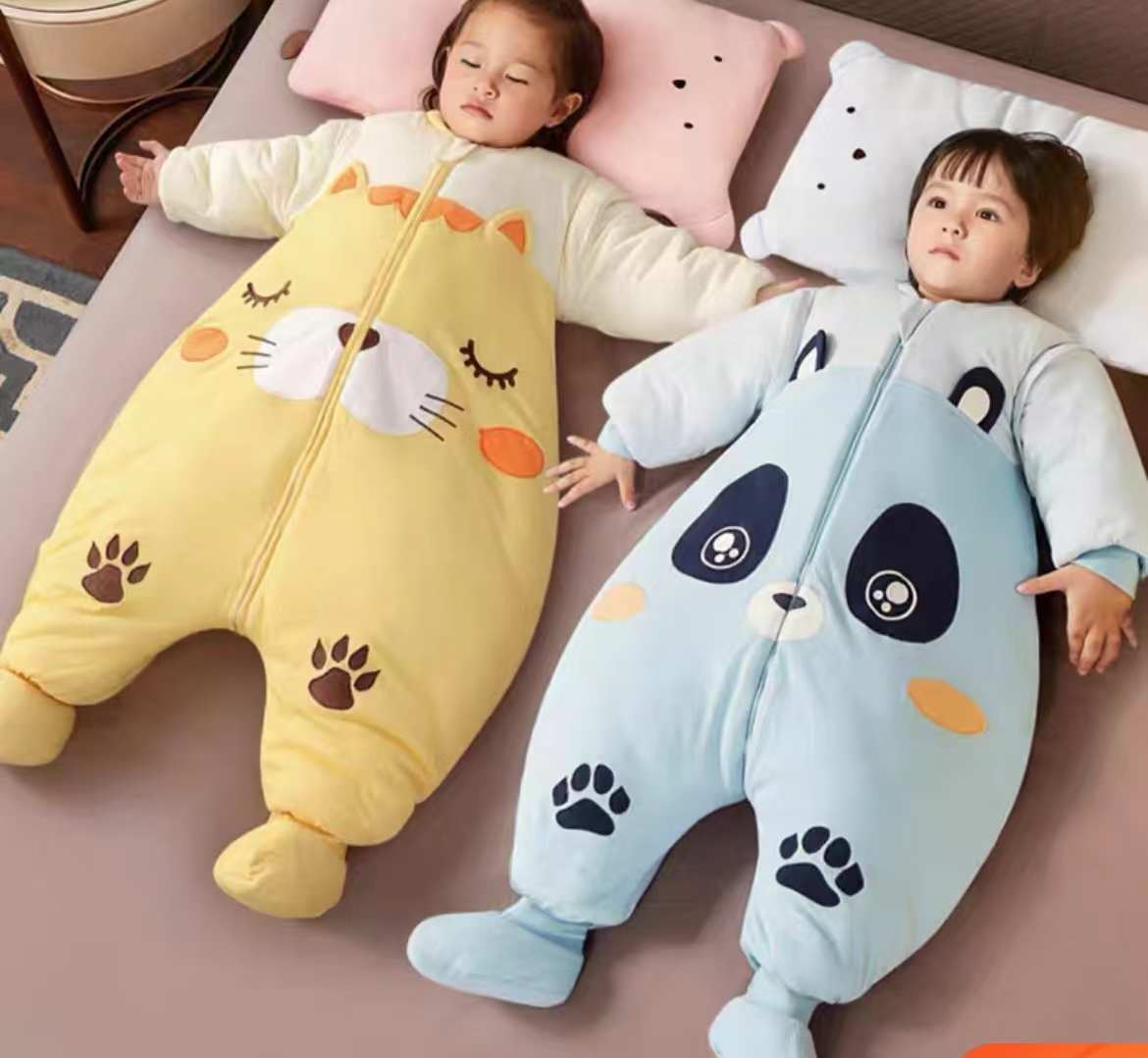 孩子睡袋透气性哪家好,孩子睡袋夏天纯棉