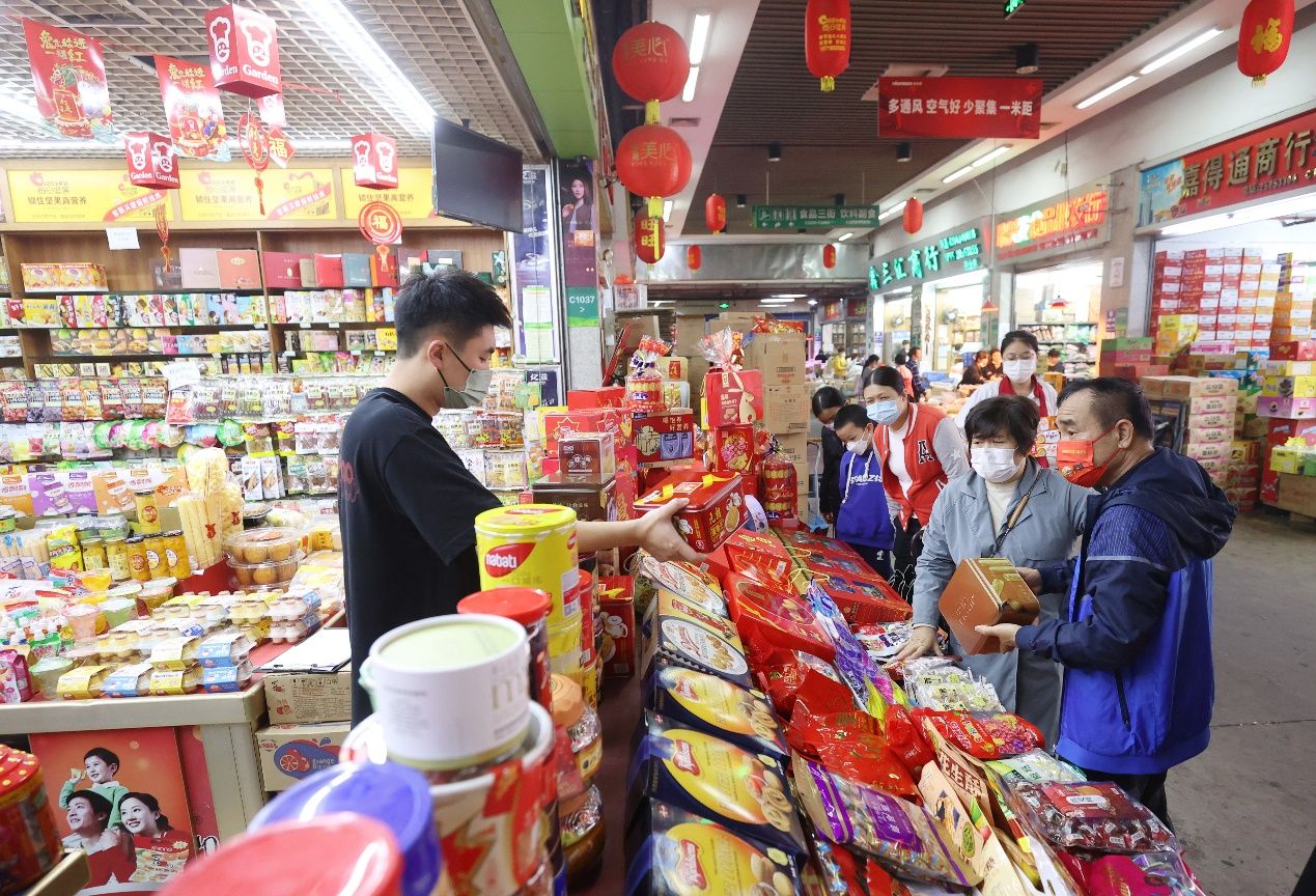 深圳海吉星年货,新春走基层海鲜市场