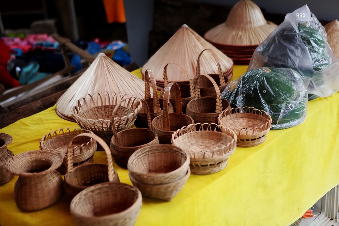 中越边境越南的露天集市,高平集市