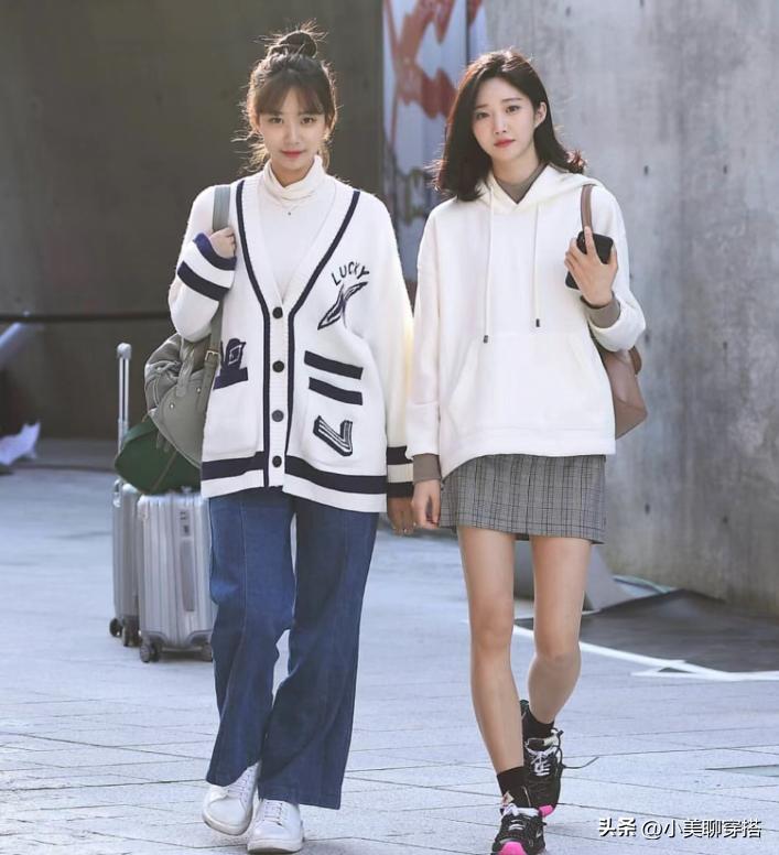 首尔街拍女穿搭图片,首尔街拍穿搭美女