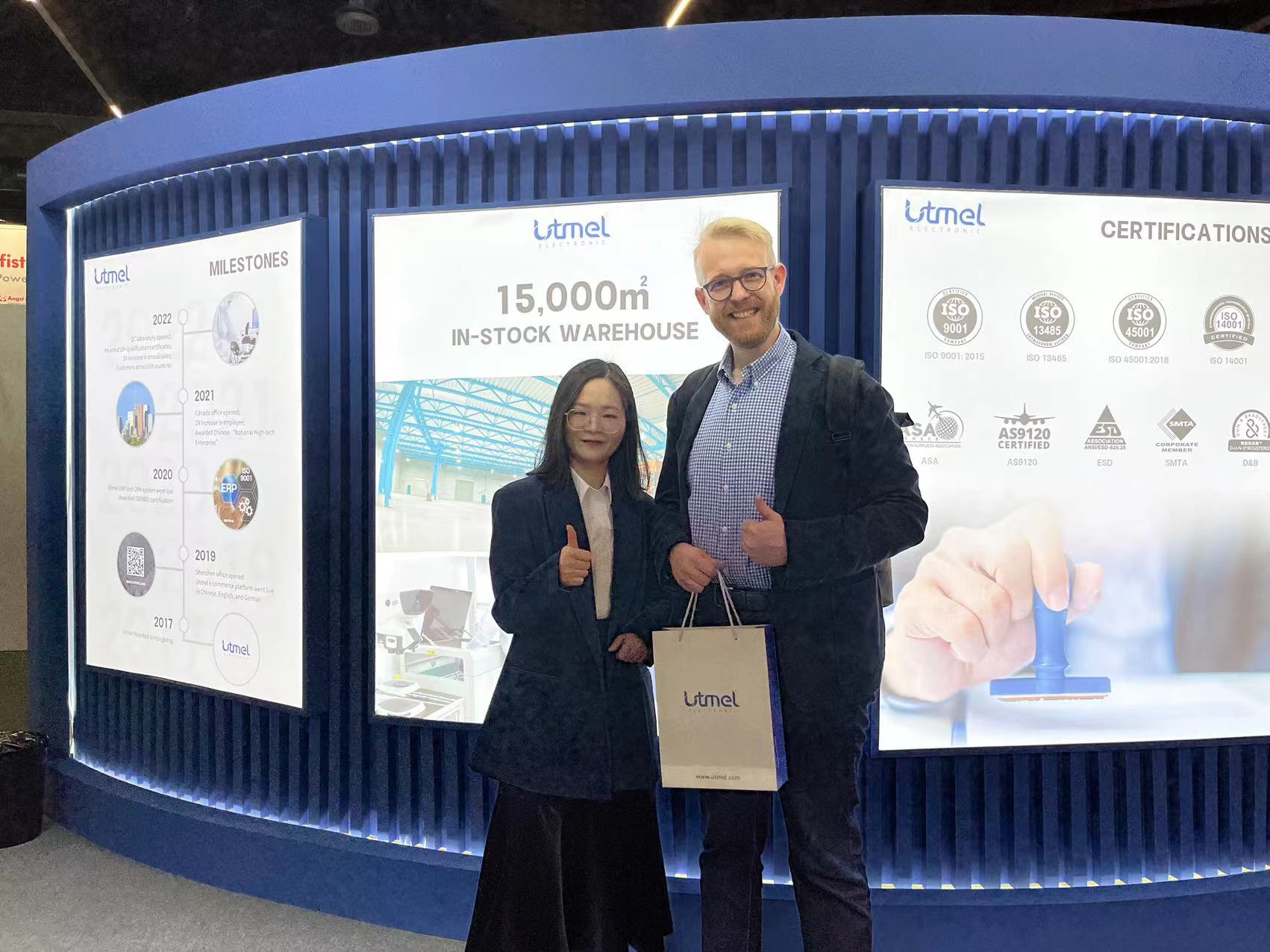 现场直击！知名海外元器件分销商Utmel出席PCIMEurope2023实况